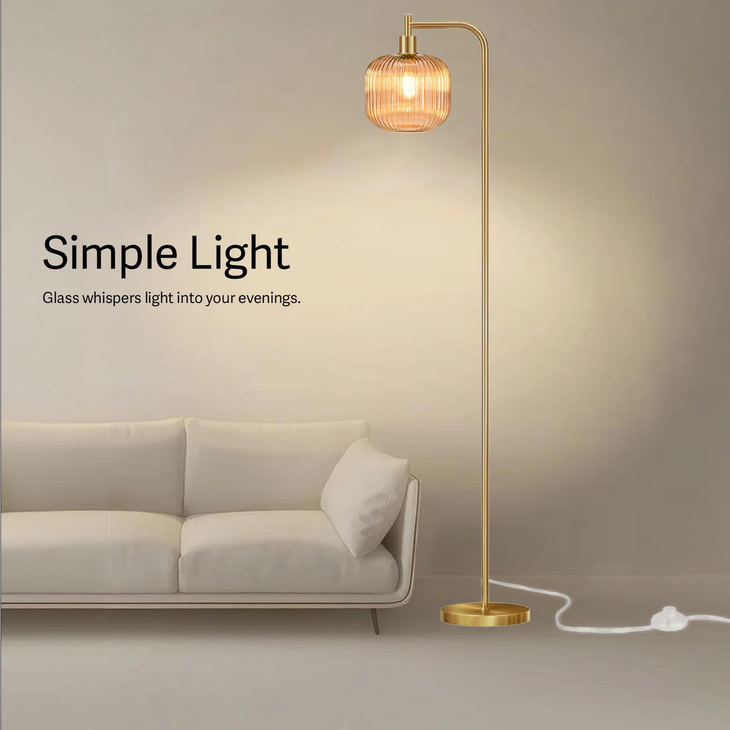 Floor Lights for Living Room,Modern Standing Lamp with Rope Weaving Lampshade Pedal Switch