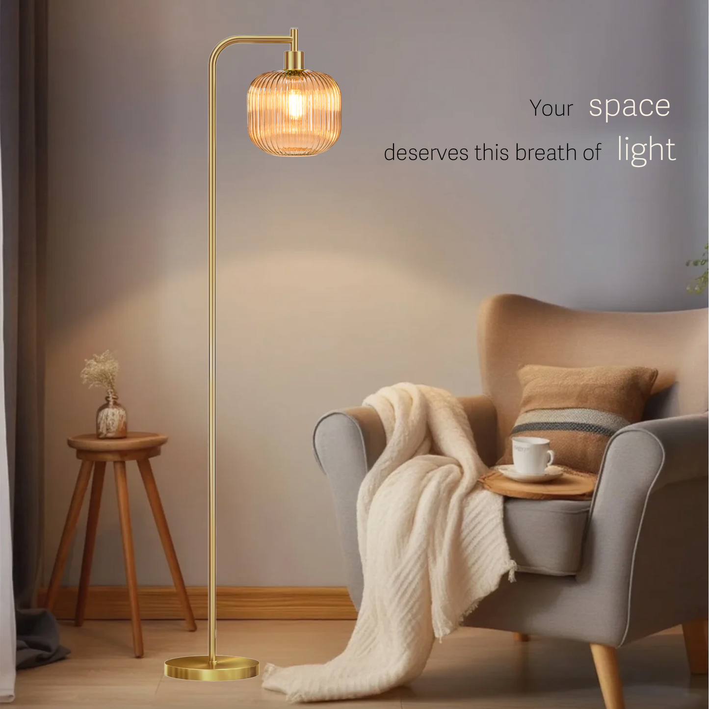 Floor Lights for Living Room,Modern Standing Lamp with Rope Weaving Lampshade Pedal Switch