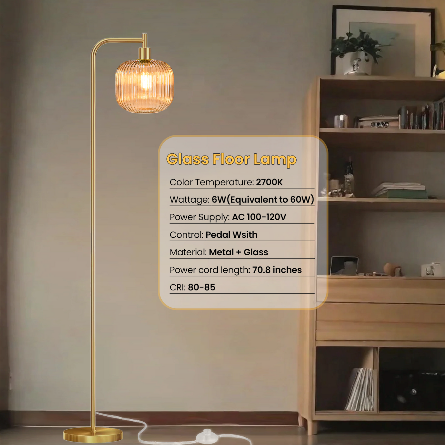 Floor Lights for Living Room,Modern Standing Lamp with Rope Weaving Lampshade Pedal Switch