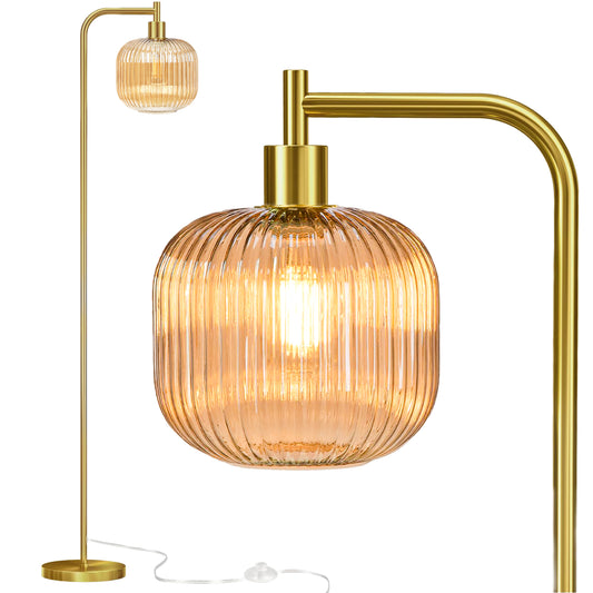 Floor Lights for Living Room,Modern Standing Lamp with Rope Weaving Lampshade Pedal Switch